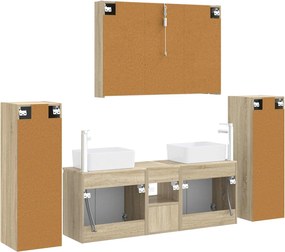 vidaXL Σετ Επίπλων Μπάνιου 6 pcs Sonoma Δρυς