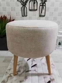 Stewehome ψηλόποδο διακοσμητικό πουφ 38x34x1.25 cm