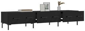 vidaXL Έπιπλο Τηλεόρασης Μαύρο 150x36x30 εκ. από Επεξεργασμένο Ξύλο
