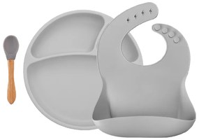 Σετ φαγητού MinikOiOi Grey