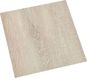 vidaXL Πλάκες Δαπέδου 55 pcs Μπεζ 5,11 τ.μ. PVC