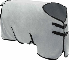 vidaXL Σαμάρι Ίππου Φωτεινό γκρι και ροζ Πολυεστέρας