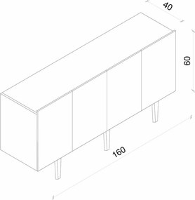 Κονσόλα Ψαμμίτης CLORAME 160x40x19