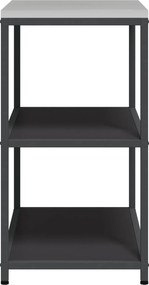 vidaXL Ράφι Κουζίνας HATTEM Μαύρο 90 x 50 x 92 εκ Ατσάλι