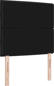 vidaXL LED κεφαλάρι με φώτα λωρίδας LED Μαύρο 100 cm Πολυεστέρας