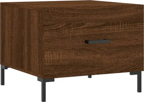vidaXL Τραπεζάκια Σαλονιού 2 τεμ Brown Oak 50x50x40 εκ Επεξ. Ξύλο