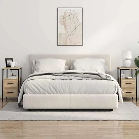 vidaXL Κομοδίνο Δρύς Sonoma 30 x 48 x 61 εκ Επεξεργασμένο ξύλο