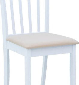 Καρέκλα Houston pakoworld σε λευκή απόχρωση 40x49x94εκ