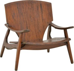 Πολυθρόνα Brazin καρυδί teak ξύλο 72x71x77εκ 72x71x77 εκ.