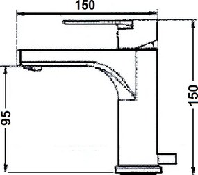 Oioli King 9203 Chrome - Μπαταρία νιπτήρα