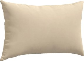 vidaXL Μαξιλάρι Καναπέ 2 pcs Κρεμ 50 x 30 cm ύφασμα