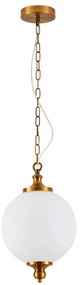 Φωτιστικό Οροφής Μονόφωτο Homelighting Locke 77-8218 Brass