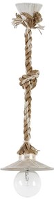 Φωτιστικό Οροφής Μονόφωτο Heronia Petra 31-1104 Rope/White/Gold