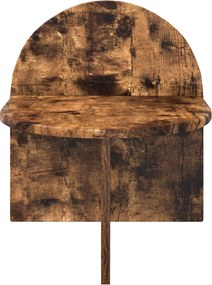 vidaXL Κομοδίνο Καπνιστή Δρυς 40 x 35,5 x 45,5 εκ.