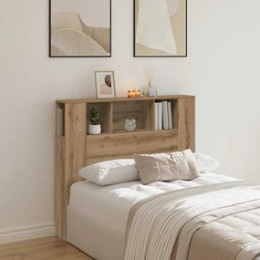 vidaXL Ντουλάπι κεφαλάρι Δρυς τεχνίτης 120x19x104,5 cm
