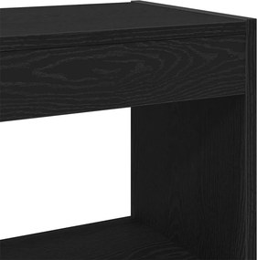 vidaXL Βιβλιοθήκη 2 pcs Μαύρη Οξυά 80 x 30 x 72 εκ Επεξεργασμένο ξύλο