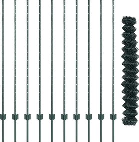 vidaXL Τεντώτο με στήριγμα Πράσινο