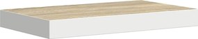 vidaXL Ράφια Τοίχου 2 τεμ. Δρυς/Άσπρο 50x23,5x3,8 εκ. MDF