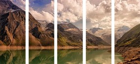 5 μέρη εικόνα λίμνη στα βουνά - 100x50