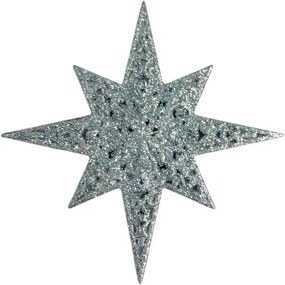 Χριστουγεννιάτικo Στολίδι Αστέρι 12εκ. Ασημί