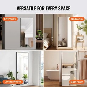 VEVOR Full Length Floor Mirror 71&#039;&#039; x 31&#039;&#039; Free Standing Wall Mounted Tempered