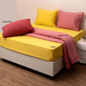 Σεντόνι Fashion 4 Με Λάστιχο Yellow Anna Riska Υπέρδιπλo 160x225cm 100% Βαμβακοσατέν