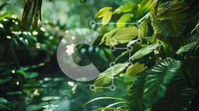 Intra Συλλεκτικό Ξύλινο Παζλ Plywood 4mm - Καταπράσινο περιβάλλον με ρυάκια και φυτά Σε Ξύλινο Κουτί - Διαστάσεις: 10x10 cm – 25 κομμάτια