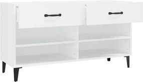 vidaXL Παπουτσοθήκη Λευκή 102 x 35 x 55 εκ. από Επεξεργασμένο Ξύλο