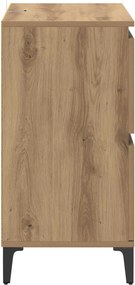 vidaXL Πλαϊνό γραφείο Artisan Oak 60 x 35 x 70 cm