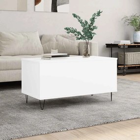 vidaXL Τραπεζάκι Σαλονιού Λευκό 90x44,5x45 εκ. από Επεξεργασμένο Ξύλο
