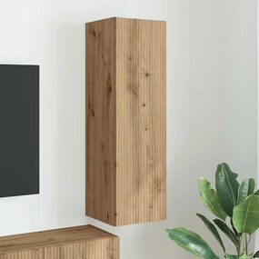 vidaXL Ντουλάπι Τηλεόρασης Τοίχου 30 x 31 x 100 εκ. Επεξεργασμένο ξύλο
