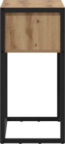 vidaXL End Table Καρυδιά Χειροποίητης Εργασίας 100 x 36 x 75 εκ.