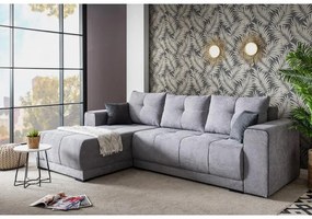 Γωνιακός Καναπές Figo Αριστερή Γωνία Γκρί - Σκούρο Γκρί 274x179x83 εκ. 274x179x83 εκ.