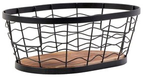 Καλάθι Αποθήκευσης TAK110 26x16x9cm Black Espiel Metal
