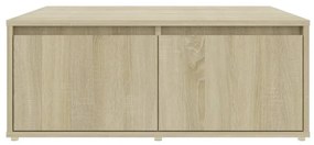 vidaXL Τραπεζάκι Σαλονιού Sonoma Δρυς 80 x 80 x 31 εκ. από Επεξ. Ξύλο
