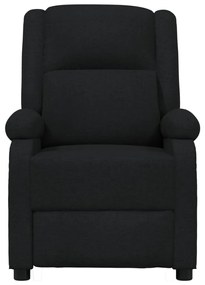 vidaXL Πολυθρόνα Ανακλινόμενη Ηλεκτρική Μαύρη Υφασμάτινη