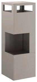 vidaXL Φωτιά Καφέ 35 x 35 x 100 εκ Ατσάλι σκληρυθέν στον αέρα