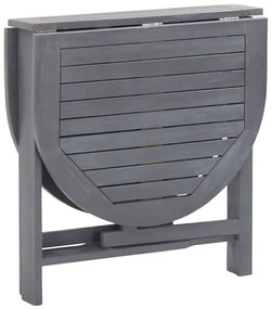 vidaXL Τραπέζι Κήπου Γκρι 120 x 70 x 74 εκ. από Μασίφ Ξύλο Ακακίας