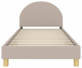 vidaXL Κρεβάτι Παιδικής Κρεβατοκάμαρας με Κεφαλάκι Ανοιχτό γκρι