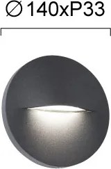 Απλίκα LED Εξωτερικού Χώρου Viokef Vita Anthracite 4298300