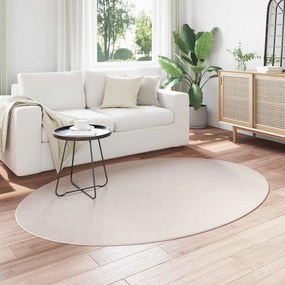 vidaXL Χαλιά χώρου Ωοειδής HUARTE Άμμος 140 x 200 cm 100% Πολυεστέρας
