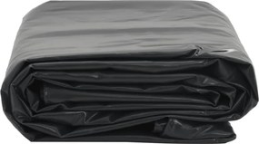 vidaXL Μουσαμάς Μαύρο 5 x 7 μ. 650 γρ./μ²