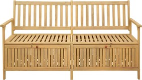 vidaXL Παγκάκι με αποθήκευση 2 -Seater 170 x 63 x 84 cm Σταθερή Ακακία