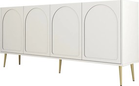 Μπουφές Κρέμ / Χρυσό LYON 180x35x80