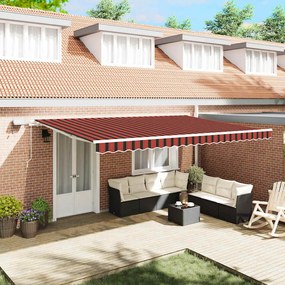 vidaXL Σκηνίτσα Αναδιπλούμενη with 500 x 300 εκ πορτοκαλί και καφέ