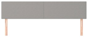 vidaXL Κεφαλάρια Αν. Γκρι 160x5x78/88 εκ. Ύφασμα