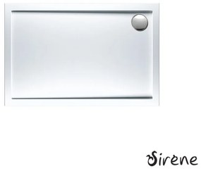 SIRENE EXTRA FLAT E12080-300 Ορθογώνια Ακρυλική Ντουζιέρα White 120x80cm