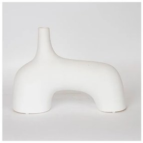 Βάζο Κεραμικό Άσπρο 34x10x25cm 752-20141 Estheti-752-20141-Λευκό 752-20141