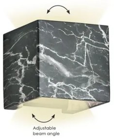 Απλίκα Φωτιστικό Τοίχου IP65 Davos 14x14x14 Viokef 4202803 Μαύρο