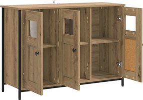 vidaXL Πλαϊνό γραφείο Artisan Δρυς 100 x 35 x 70 εκ.